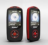 Ruizu X06 100h Red Bluetooth MP3 Player with 4GB Storage and 1.8 Inch Screen with TF/SD Card Slot Support 1-64GB + Earphone