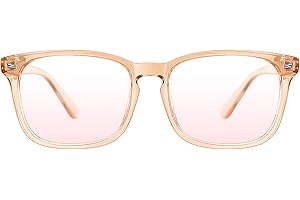 TIJN Blue Light Blocking Glasses for Women Men Clear Frame Square Nerd Eyeglasses Anti Blue Ray Computer Screen Glasses