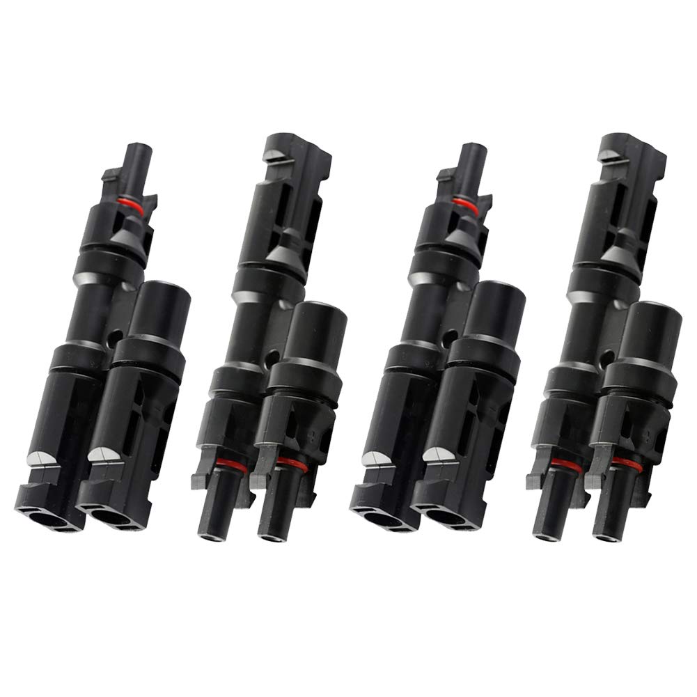 Sun YOBA 2 Pair Solar Panel Cable Connector MMF and FFM Y Branch Connectors Splitter Coupler Wire Branch