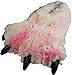 NORTY Stuffed Furry Animal Claw Paw Slippers for Adults - Cozy Plush Design - Perfect for House Footwear - Medium - Pink Tiger