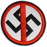 Cute-Patch Anti-Nazi Anti Racist Anti Facist Embroidered Iron On Patch