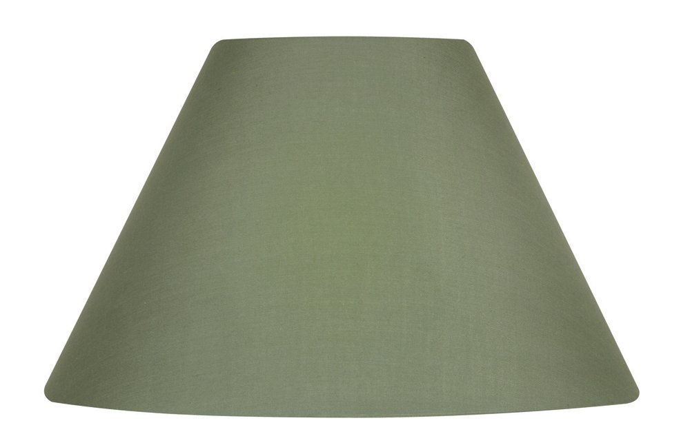 Oaks Lighting S501/10 SE Cotton Coolie Shade, 10-inch, Fabric, Sage Green