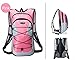 Monvecle Hydration Pack Water Rucksack Backpack Bladder Bag Cycling Bicycle Bike/Hiking Climbing Pouch + 2L Hydration Bladder Pink