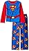 DC Comics Boys' Superhero 2-Piece Fleece Pajama Set, Red, 6