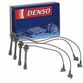 DENSO Spark Plug Wire Set for Toyota Tacoma 2.4L 2.7L L4 1995-97 | Fixes misfire, rough idle and surge from cracked plug wires; complete wire set; clears P0300. OE replacement.