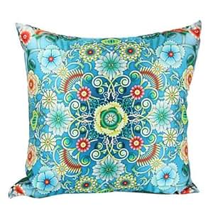 Amazon.com: Country Style Blue Silk Decorative Pillow ...