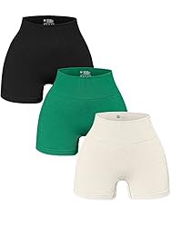 OQQ Women's 3 Piece Yoga Ribbed Seamless Workout