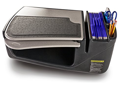 Autoexec gripmaster car desk in gray style: retractable…