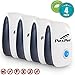 Pest Control Ultrasonic Pest Repeller Organic Repellent Products (4 Pack) for Bugs Mice Fleas Spiders Ants Rats Roaches Flies Mosquitoes Rodents Insects Electronic Plug In Blocker Home Indoor Reject