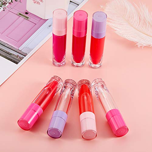 15 Pieces Lip Gloss Tube Empty Plastic Lipstick Sample Refillable Lip Balm Bottle Container and 3 Funnel for Women Girls Cosmetic, Liquid, Toiletry, Travel Home (Purple, Pink, Rose Red) 4 15 Pieces Lip Gloss Tube Empty Plastic Lipstick Sample Refillable Lip Balm Bottle Container and 3 Funnel for Women Girls Cosmetic, Liquid, Toiletry, Travel Home (Purple, Pink, Rose Red)