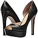 Jessica Simpson Women's Martella Platform, Black Leather, 7.5 Medium US