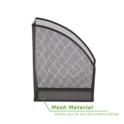 Mind Reader Jumbo Metal Mesh File Organizer 2Pack, Magazine Holder