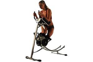 TRISTAR PRODUCTS AbCoaster MAX Ab Machine Exercise Equipment For Home Gym, Less Stress on Neck & Back, Abdominal / Core Fitness Equipment for All Levels, Black