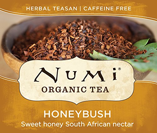 image for Numi Organic Tea Honeybush, 18 Bags, Honeybush Herbal Tea in Non-GMO B