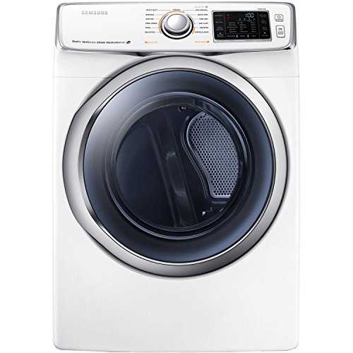 Samsung DV45H6300GW 7.5 Cu. Ft. Front-Load Gas Steam Dryer with Vent Sensor, White