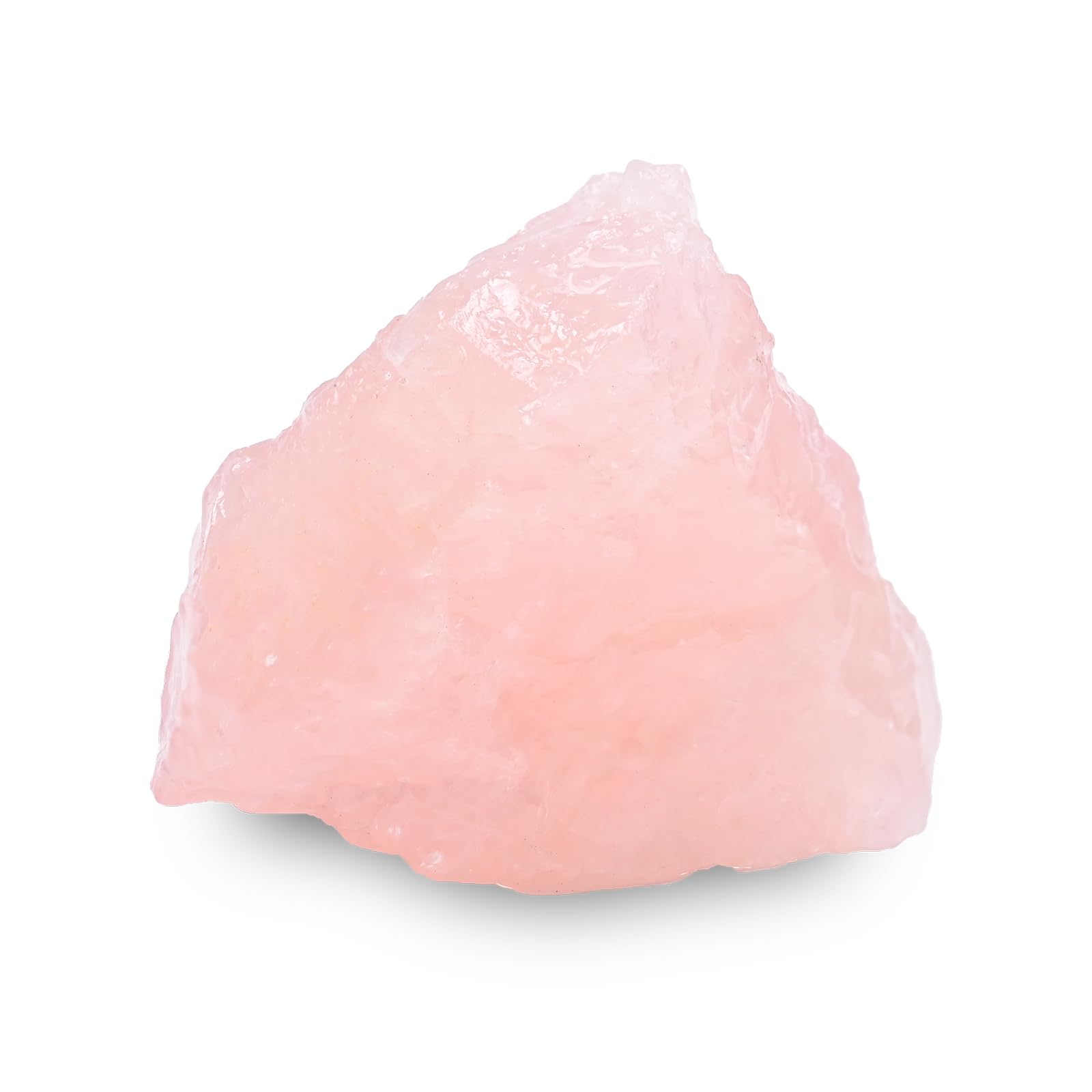 Photo 1 of 1.57"-2.3" Rose Quartz Raw Stones 1PC, Gemstones Raw Stones and Healing Crystals, Hand Carved Natural Pocket Raw Stone for Decoration Tumbling, Garden