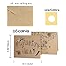 KUUQA 36 Pcs Foldable Graduation Greeting Cards and Envelopes with 40 Writable Stickers for Celebrating Graduation