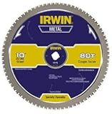 IRWIN Tools Metal-Cutting Circular Saw Blade, 10-inch, 80T (4935561)