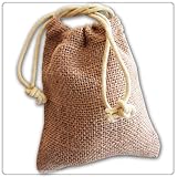 New Burlap Favor Gift Bags With Drawstring 3 x 5 - Pack Of 24 Bags Small