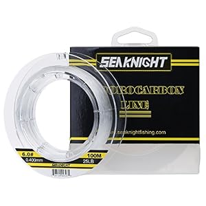 Seaknight Fil De Peche Carpe 100% Fluorocarbone Ligne De Guidage Invisible De Fluo Ligne De Pêche 100m / 110yds