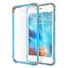 iPhone 6S Case, Tekcoo [Tair Series] iPhone 6 / 6S (4.7 INCH) [Crystal Blue] Shock Absorbing Air Hybrid Impact Rugged Ultra Thin Slim Case Flexible TPU Bumper & Matte Back Clear Panel Cover