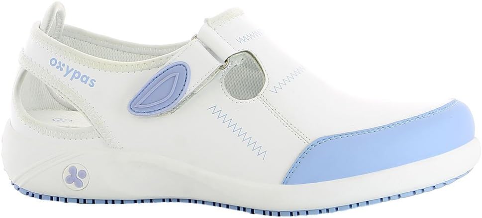 Oxypas Moveline, Professional Shoe Lilia Antistatic (ESD) in Many Colors (38 White Light Blue)