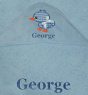 personalised baby bath towels