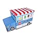 OVI Toys Storage Box Toy Bin Toy Chest Foldable Storage Seat - Ice Cream Truck