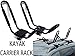 9sparts® UNIVERSAL J SHAPE CROSS BAR KAYAK SNOWBOARD SKI SURFBOARD WAKEBOARD PADDLE BOARD RACK CARRIER CAR TRUCK SUV ROOF TOP MOUNT