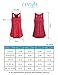 Cestyle Womens Tank Tops Workout, Woman Plus Size Clothing Boat Neck Sleeveless Flowy Shirts Loose Fit Racerback Long Tanks Purple XX-Large