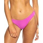 Roxy Women's Bikini Bottoms – Quick-Dry Low Rise Swim Bottom, UPF 50+, Swimwear, Peach, Large