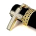 Gold Chain for Men Cross Necklace Hip Hop Jewelry 30 Inchs