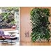 TureLaugh Upgraded 18 Pocket Hanging Vertical Garden Wall Planter for Yard Garden Home Decoration Deeper and Bigger, Flower Planter Grow Bag Hang Pouch (Black)thumb 2