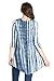 Frumos Womens Tunic Top For Leggings High Low T-Shirts WH-Navy Bamboo X-Large