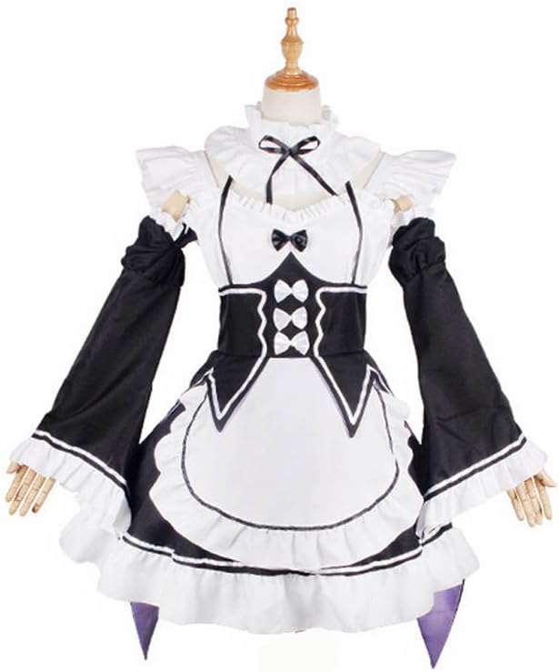 Re-Zero Ram Maid Cosplay Costume Halloween Fancy Dress