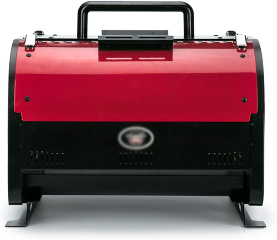 Charcoal Grills BBQ Grill Outdoor Oven Electric Carbon Dual Use, Mobile Disassembly, Smokeless Energy Saving (Color : Red, Size : 403830cm)