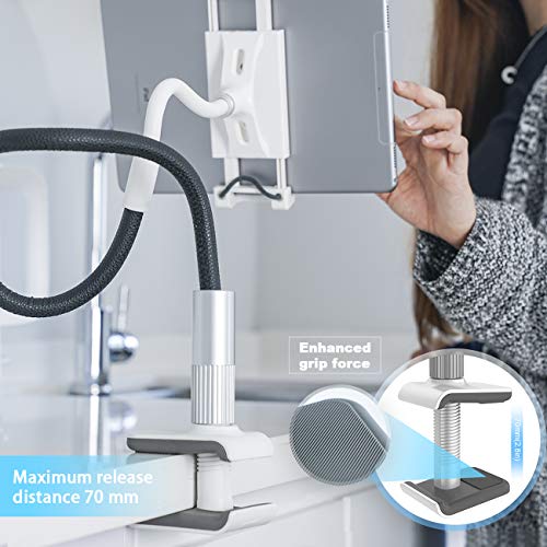 Lamicall Gooseneck Tablet Holder, Tablet Mount Flexible Arm Tablet