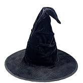 Zhzrche Witch Hat Wizard Hat Cosplay Accessories for Halloween Costume Party Masquerade Carnivals