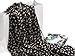Leegoal Charm Fashion Chiffon Meow Cat Pattern Scarf Wrap for Ladies Girls (Black)