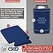 CSBD 50 Pack Blank Can Coolers, Foam Collapsible Insulated Can Sleeves for Beer, Soda, Water Bottles, Bulk Customizable Sublimation Blanks for DIY, HTV Vinyl Projects, Parties, Weddings - Blue