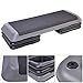Giantex 43'' Aerobic Stepper Step Cardio Fitness Exercise Adjust 4''-6''-8'' w/Risers