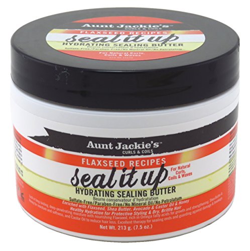 Aunt Jackies Seal It Up Hydrating Sealing Butter 7.5 Ounce (221ml) (3 Pack)