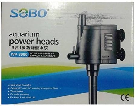 Royal Pet Sobo Power Head Wp-3990 | Ac 220-240V 50/60Hz 35W | H.Max: 2M F.Max: 2800L/H