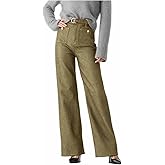 Tazeap Oprah's Favorite Tummy Control Sailor Wide Leg Trouser Chiccurva Jeans Wide Leg Cropped Denim Pants Without Belt