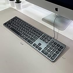 Macally Wired Keyboard for Mac and Windows - Apple