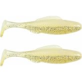 BAITFUEL Saltwater GO2 Minnow, Soft-Plastic, 4-Inch, Gold Glow | Realistic Soft-Plastic Swim Bait, Infused with BaitFuel