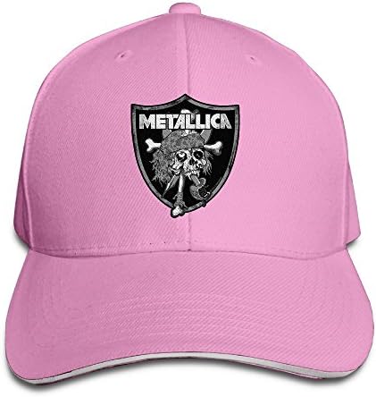 Metallica Vintage Badge Symbol Design Style Cap Adjustable Baseball Hats Pink