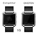 [3 Pack] Fitbit Blaze Screen Protector-OMOTON Full Coverage Glass Screen Protector for Fitbit Blaze Smart Watch with [2.5D Round Edge] [9H Hardness] [Crystal Clear] [Anti-Scratch] [No-Bubble]