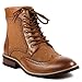 Metrocharm MET525-13 Men's Lace Up Perforated Wing Tip Formal Dress Casual Fashion Boots RUN BIG