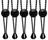 Attmu No Tie Shoelaces for Kids and Adults Waterproof Silicon Flat Elastic Athletic Running Shoe Laces with Multicolor for Sneaker Boots Board Shoes and Casual Shoes